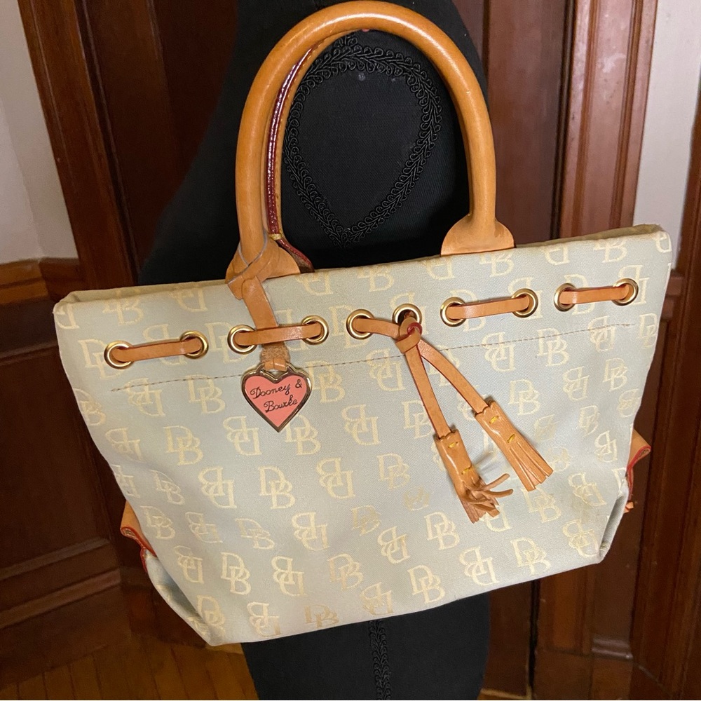 DOONEY &  BOURKE Satchel Small Light Blue/Tan